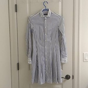 Polo Ralph Lauren striped shirt dress with pleats